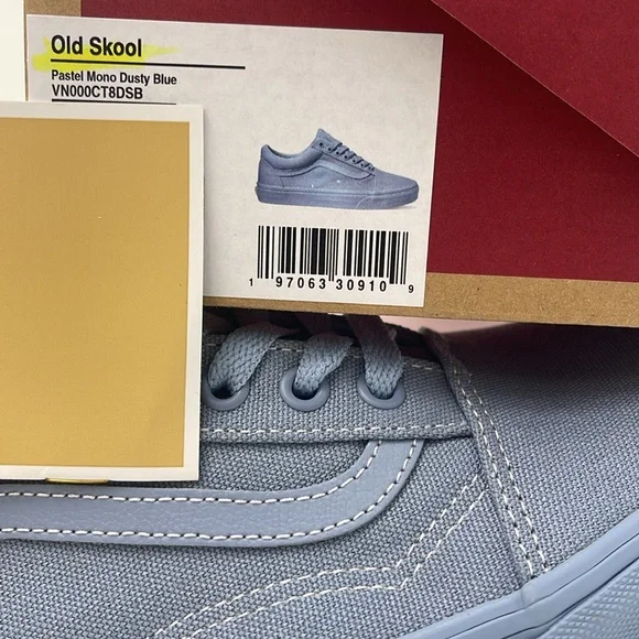 Vans Men’s Sneakers Low-Top Canvas Sneakers Old Skool
Pastel Mono Dusty Blue - Picture 16 of 16